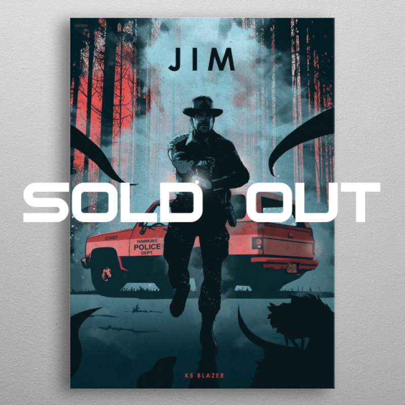 Displate Metall-Poster "Jim with K5 Blazer" *AUSVERKAUFT*